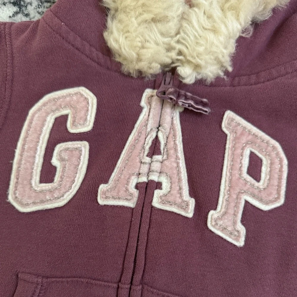 GAP‎ Baby Zip Up Hoodie with Faux Fur Trim